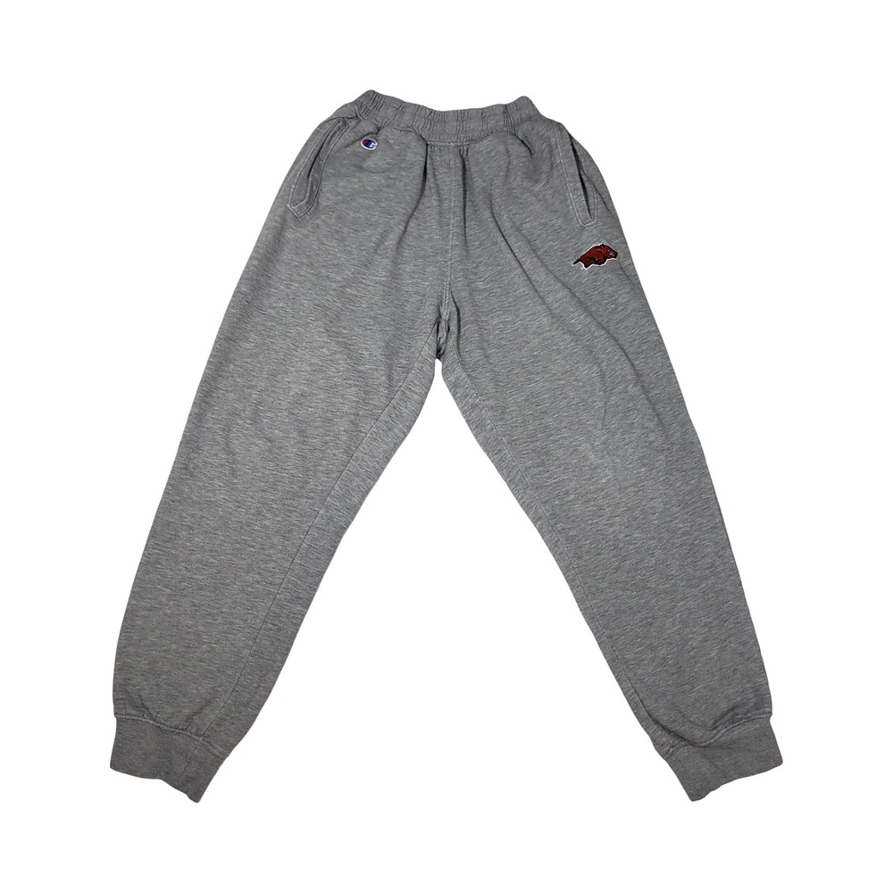 Champion Arkansas Razorbacks Heather Gray Jogger Sweatpants Mens Medium